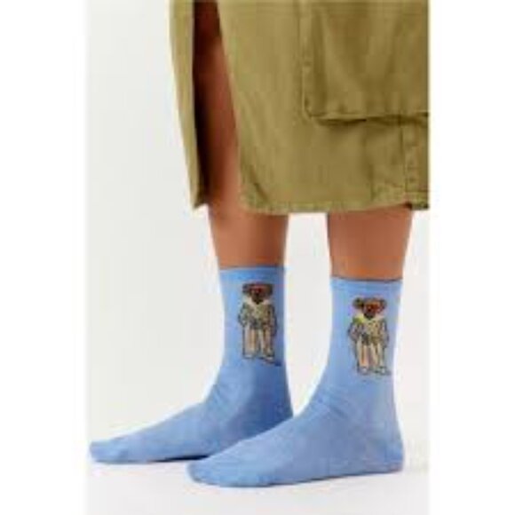 Polo Ralph Lauren Women's Polo Bear Trouser Socks Blue - Picture 3 of 8